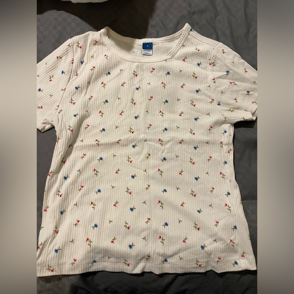 Old Navy floral shirt